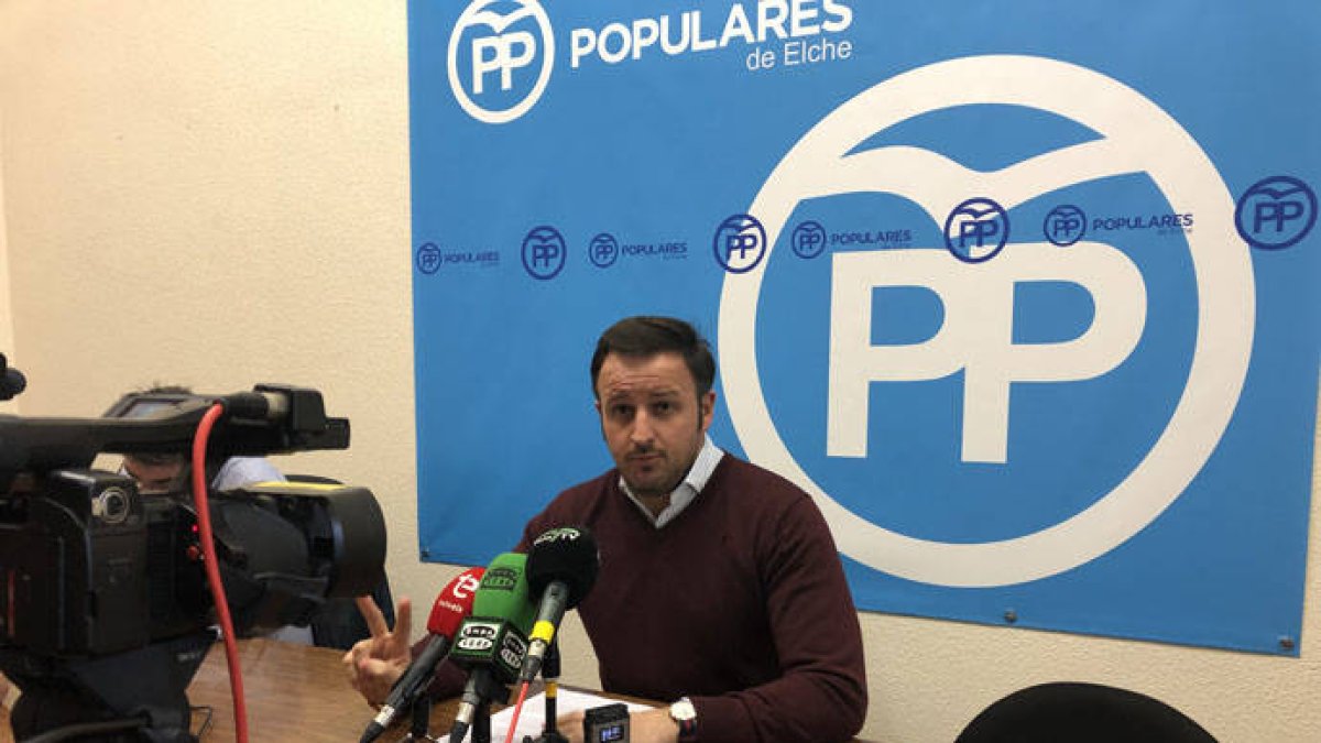 El líder del PP de Elche, Pablo Ruz.