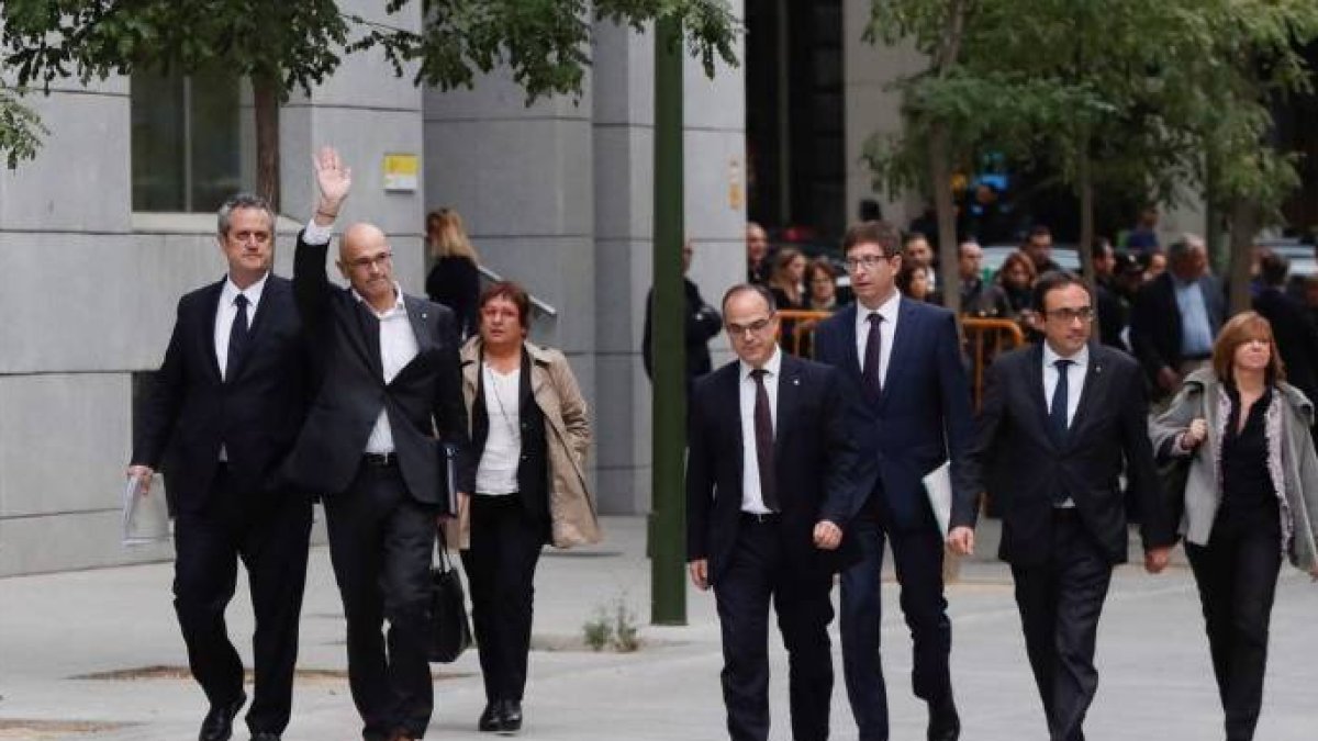 Los exconsellers que van a ser juzgados por el Supremo.