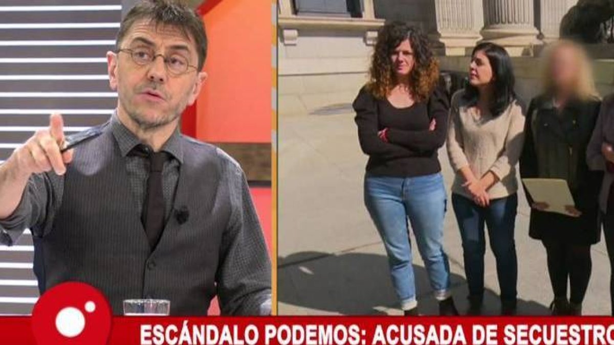 Juan Carlos Monedero, este lunes en Cuatro.