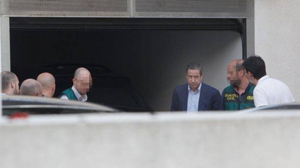 Eduardo Zaplana, durante su detención.
