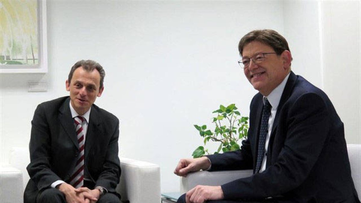 Pedro Duque junto a Ximo Puig.