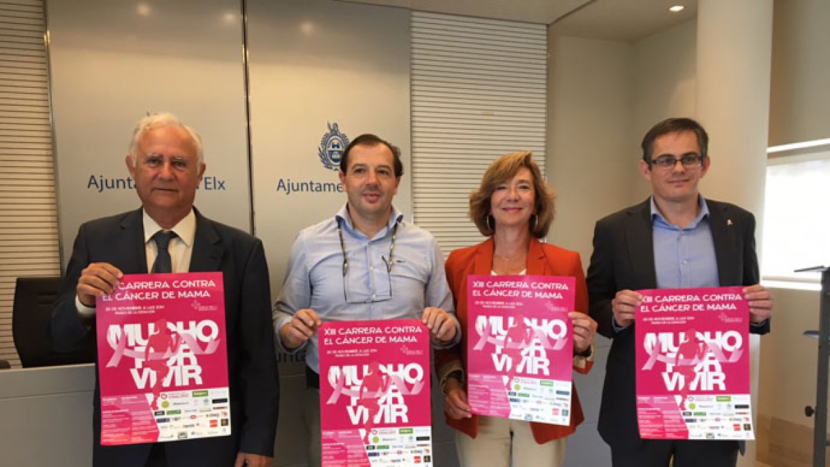 Presentación de la carrera contra el cáncer de mama que organiza AMACMEC.