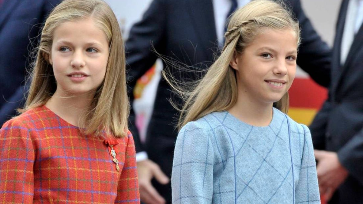 La Princesa Leonor y la Infanta Sofía.