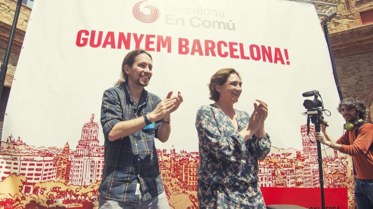 Pablo Iglesias y Ada Colau