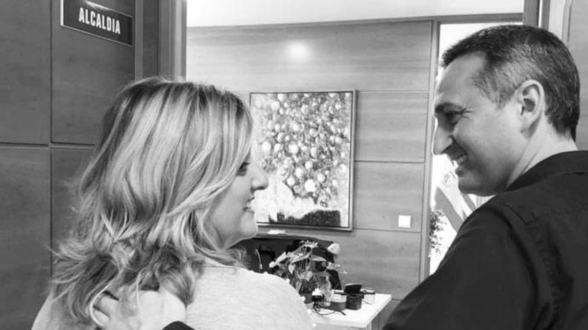 Ana Sala con César Sánchez.