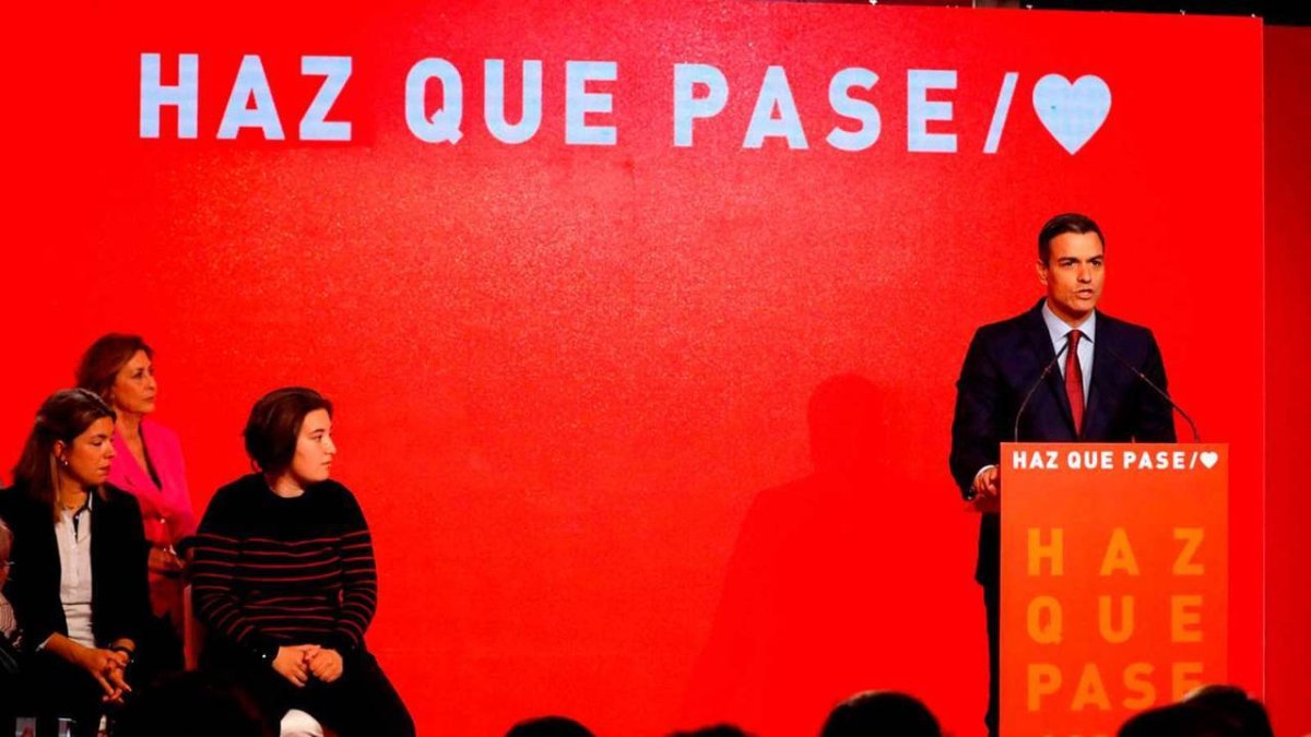 Sánchez ha plagiado el lema de su campaña electoral hasta de Kennedy
