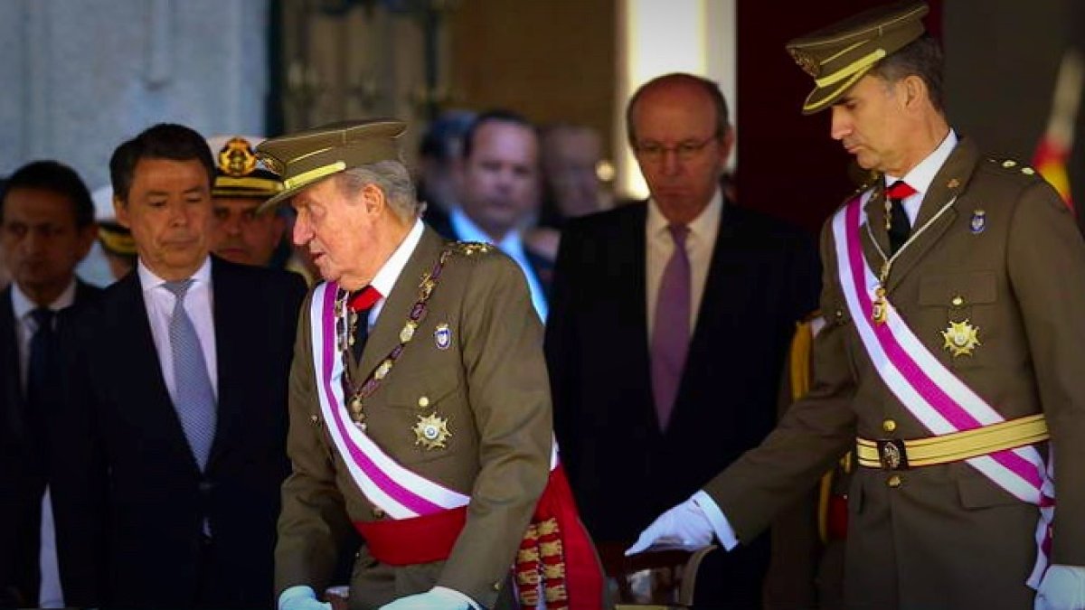 Don Juan Carlos y Don Felipe, en una imagen de 2015.