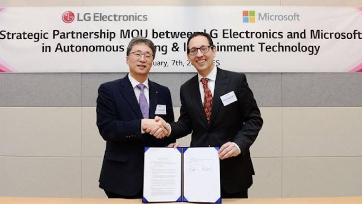 LG refuerza su apuesta por la conducción autónoma de la mano de Microsoft