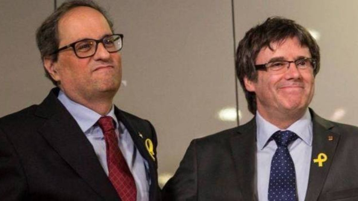 Torra y Puigdemont. Ya no engañan a nadie en Europa.