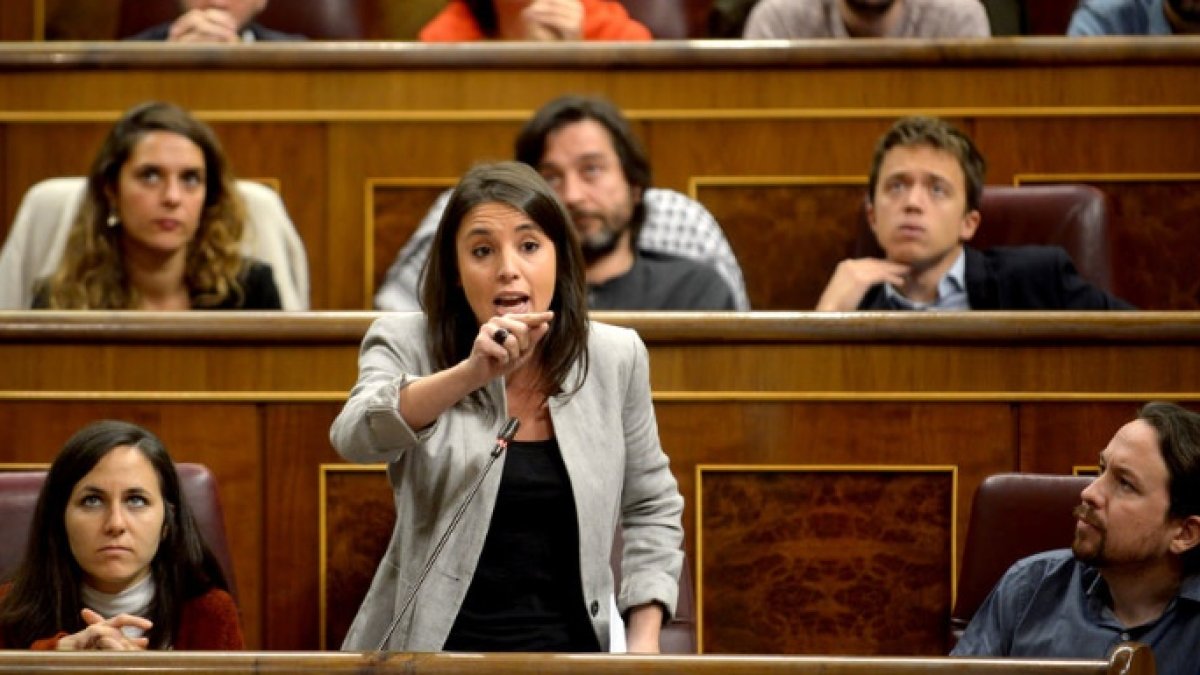 Irene Montero, este miércoles en el Congreso.