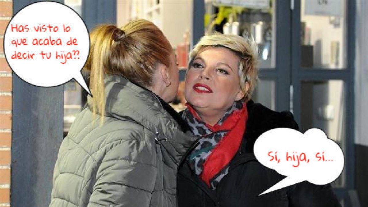 Terelu se queda en shock y revoluciona el plato de Sálvame por culpa de su hija