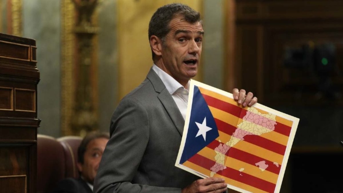 Toni Cantó, en la tribuna del Congreso.