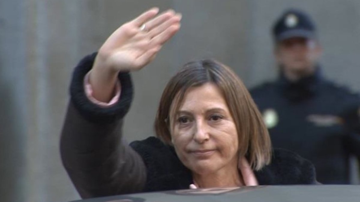 Carmen Forcadell, este jueves en el Tribunal Supremo.