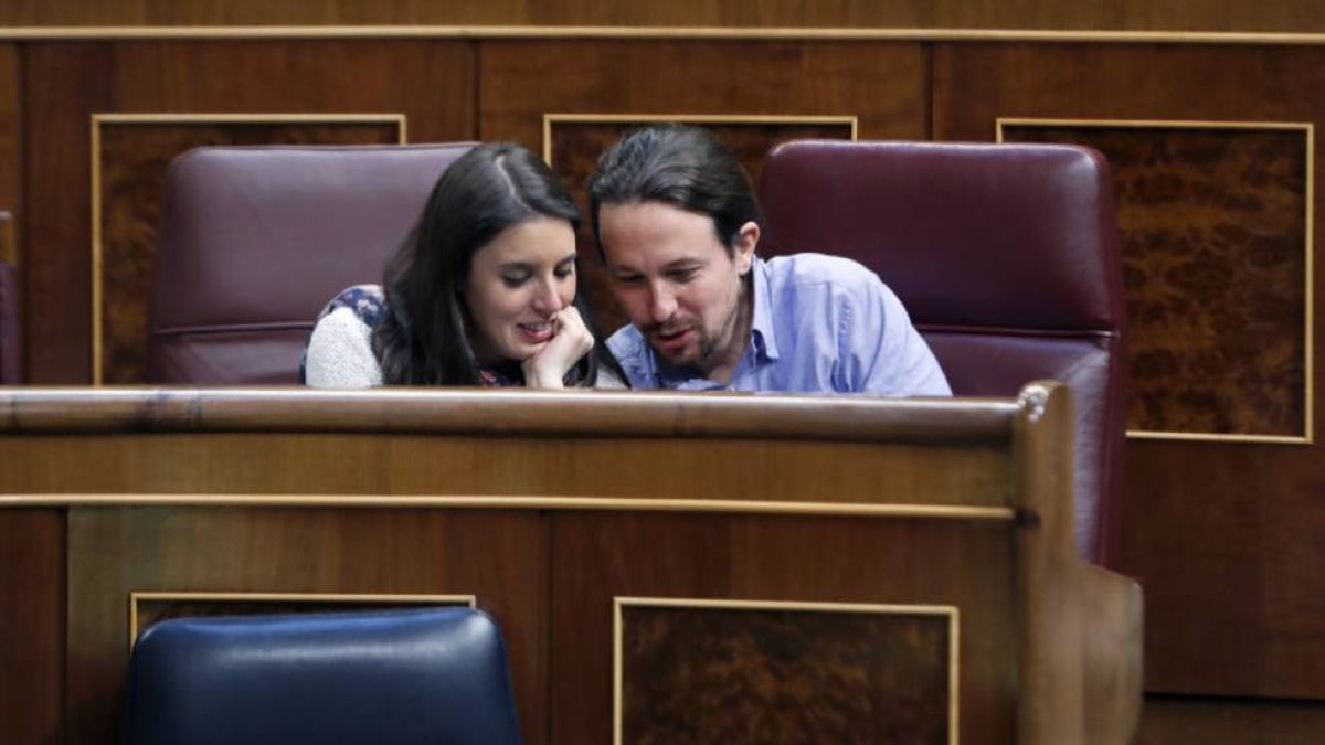 Irene Montero y Pablo Iglesias.