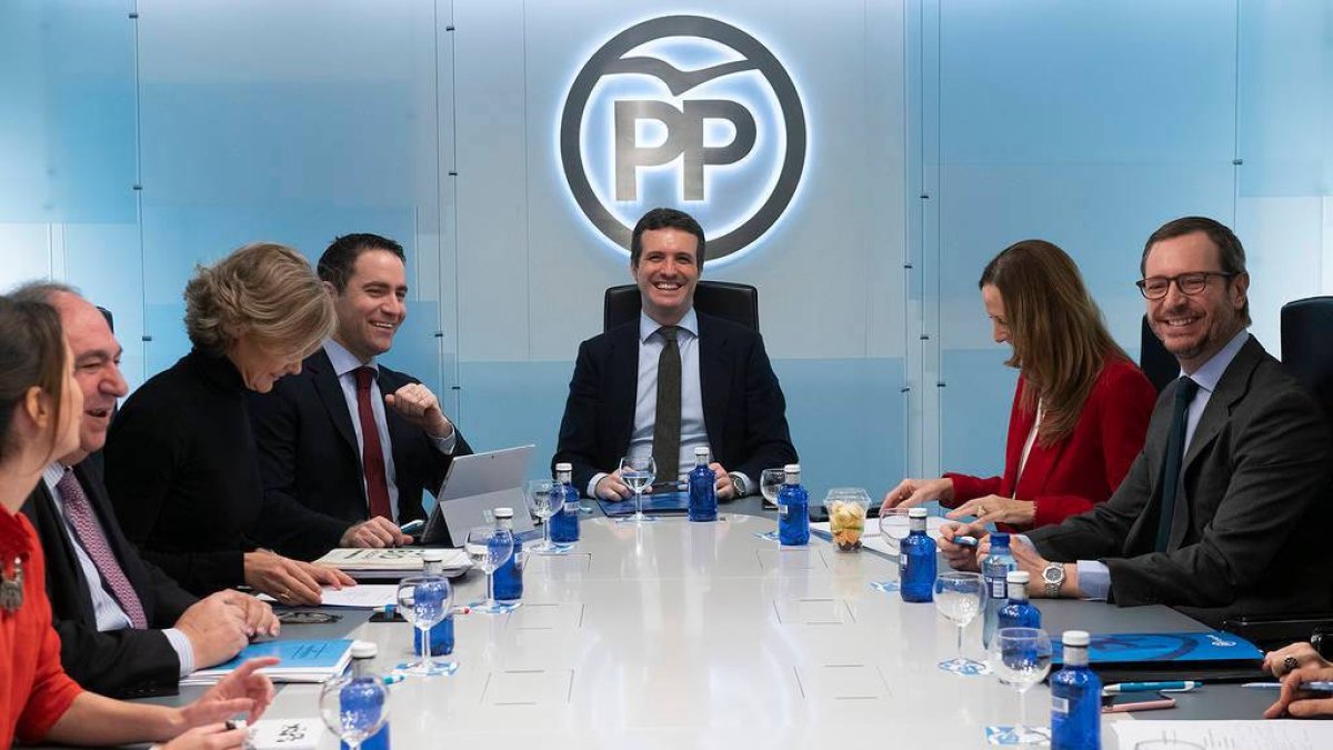 El comité de dirección de este lunes.
