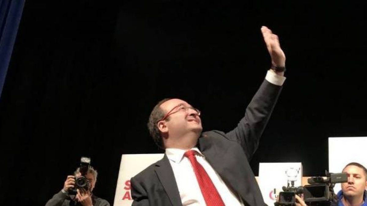 Iceta, en un acto del PSC.
