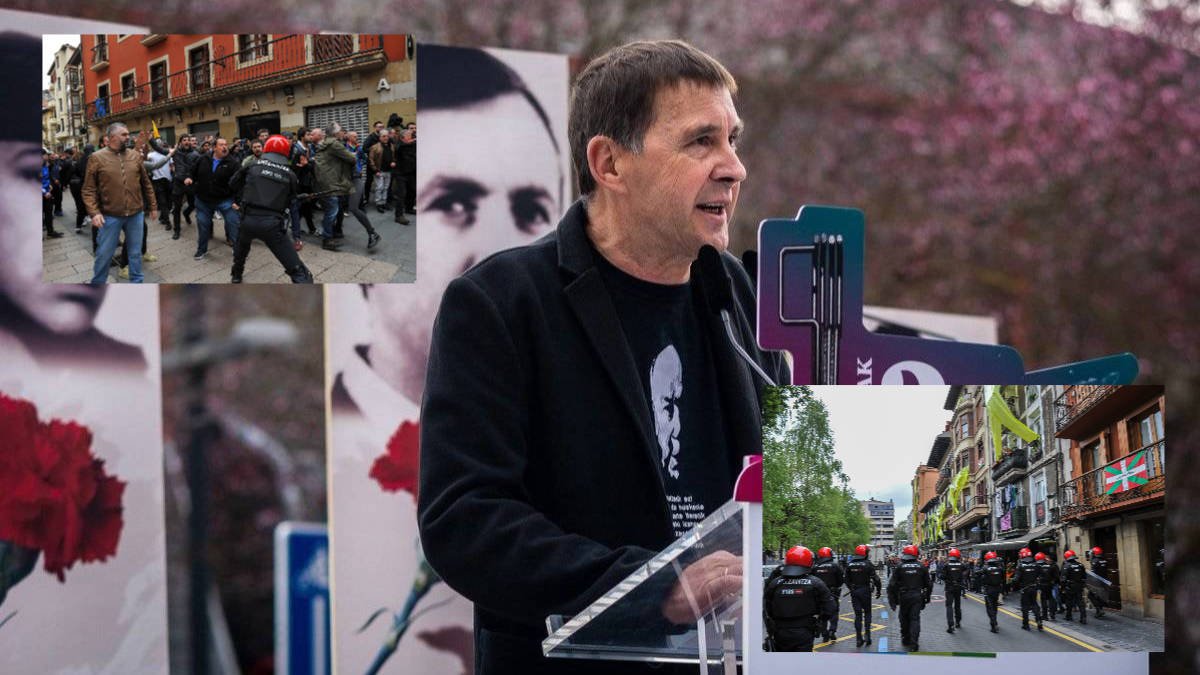 Otegi, entre escenas de violencia de este fin de semana