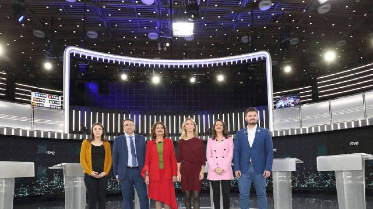 Debate a 6 en RTVE del día 18 de abril