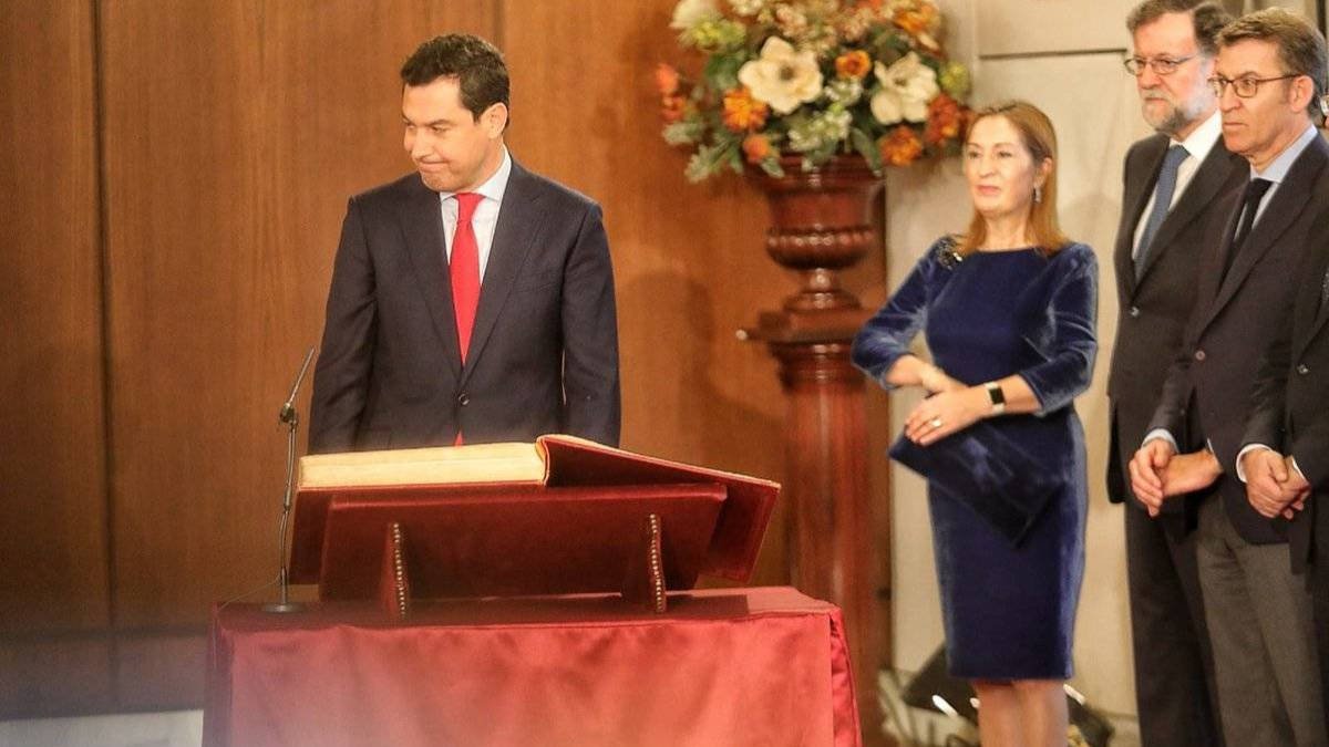 Moreno durante su toma de posesión del viernes.