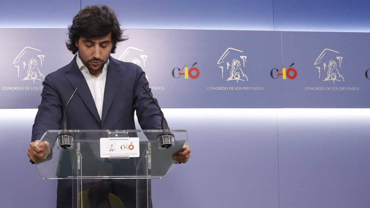 Toni Roldán el día que presentó su dimisión.