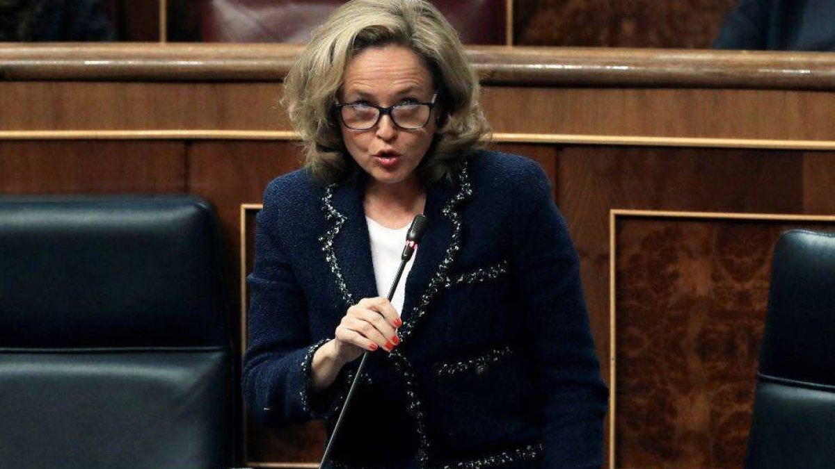 La ministra Calviño, en el Congreso de los Diputados