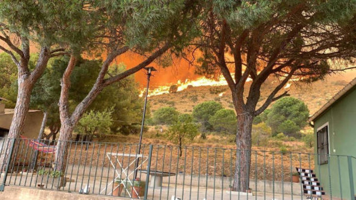 Imagen del incendio