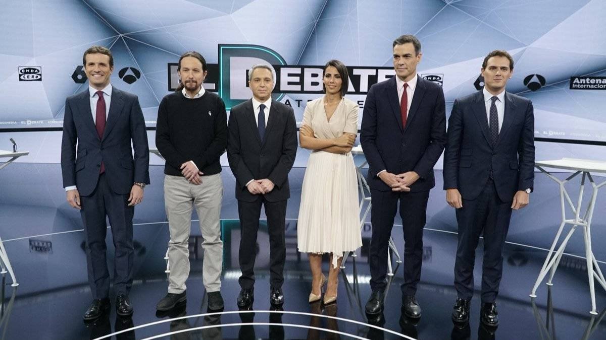 El debate de Atresmedia supera al de TVE y roza los 9,5 millones de espectadores