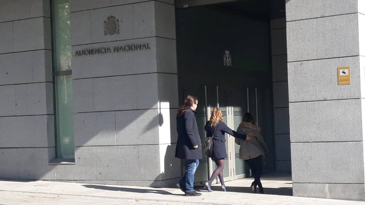 Pablo Iglesias, este miércoles en la Audiencia Nacional