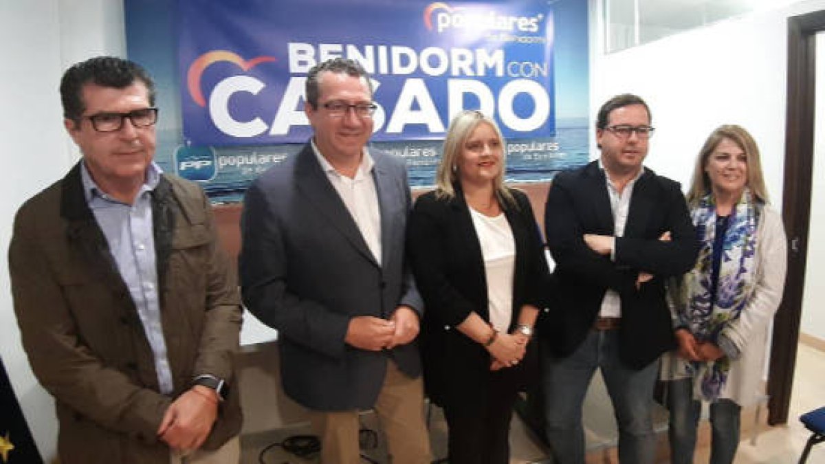Mari Mar Blanco en la sede del PP de Benidorm