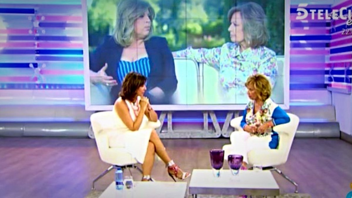 Ana Rosa Quintana y Teresa Campos, en una de las pocas ocasiones en las que han estado juntas en un plató.