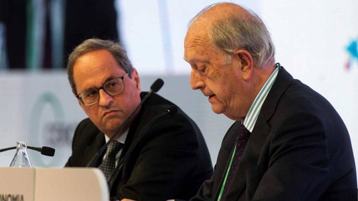 Torra ha pedido a los pequeños empresarios que se impliquen más en la independencia de Cataluña
