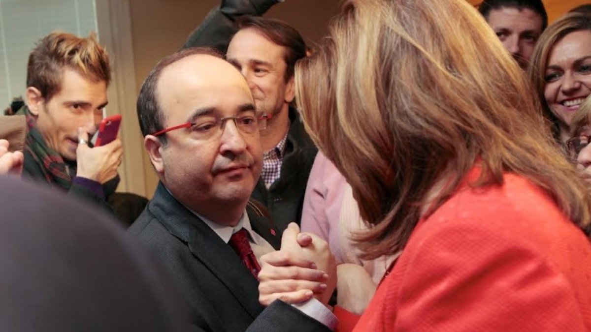 Miquel Iceta y Susana Díaz: la fotografía que no se verá en la campaña del 21-D.