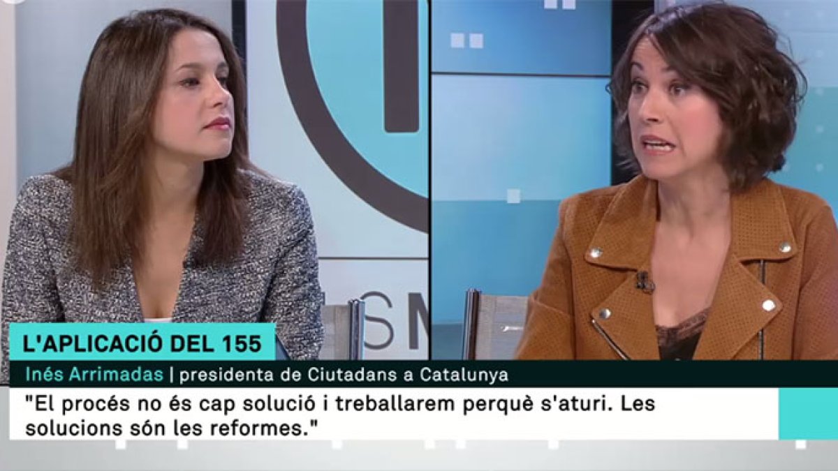Más que una entrevista, lo de Arrimadas en TV3 este miércoles fue una encerrona.
