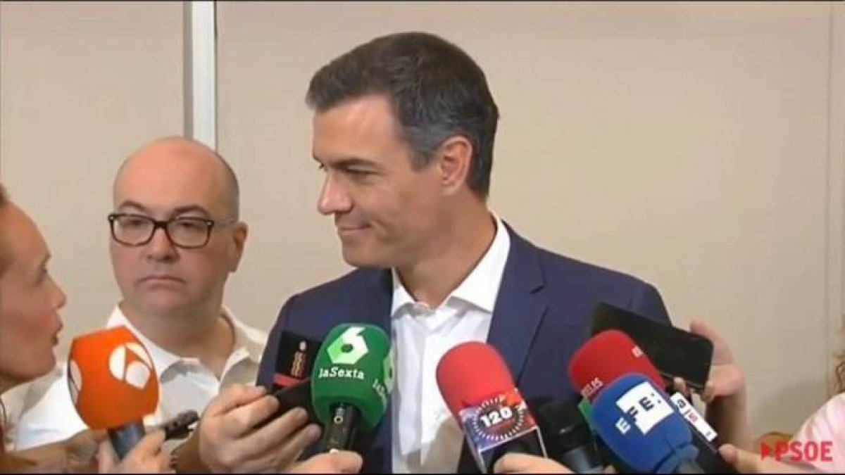 Sánchez, en su comparecencia de este viernes.