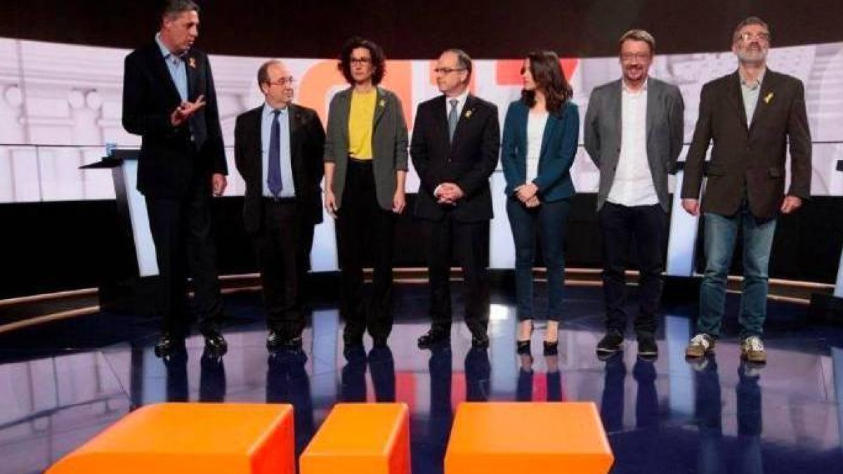 Debate de candidatos en las últimas elecciones catalanas.