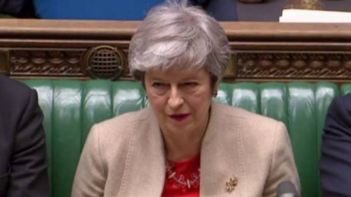 Theresa May, este viernes en su tercera derrota en los Comunes.