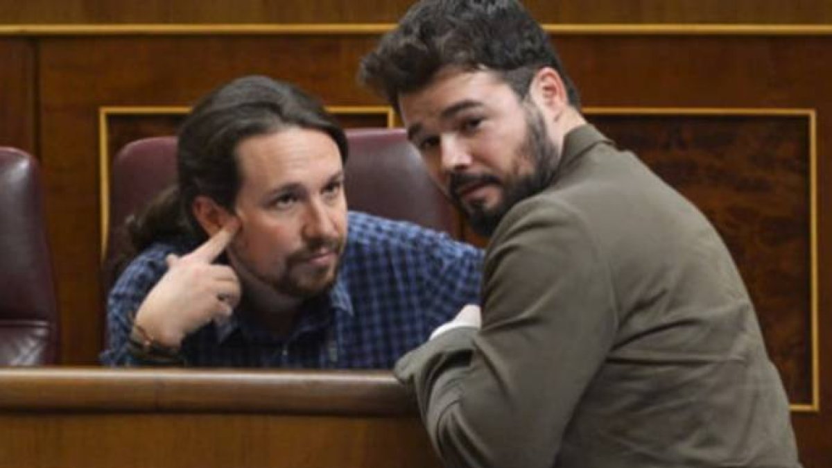 Iglesias y Rufián, una