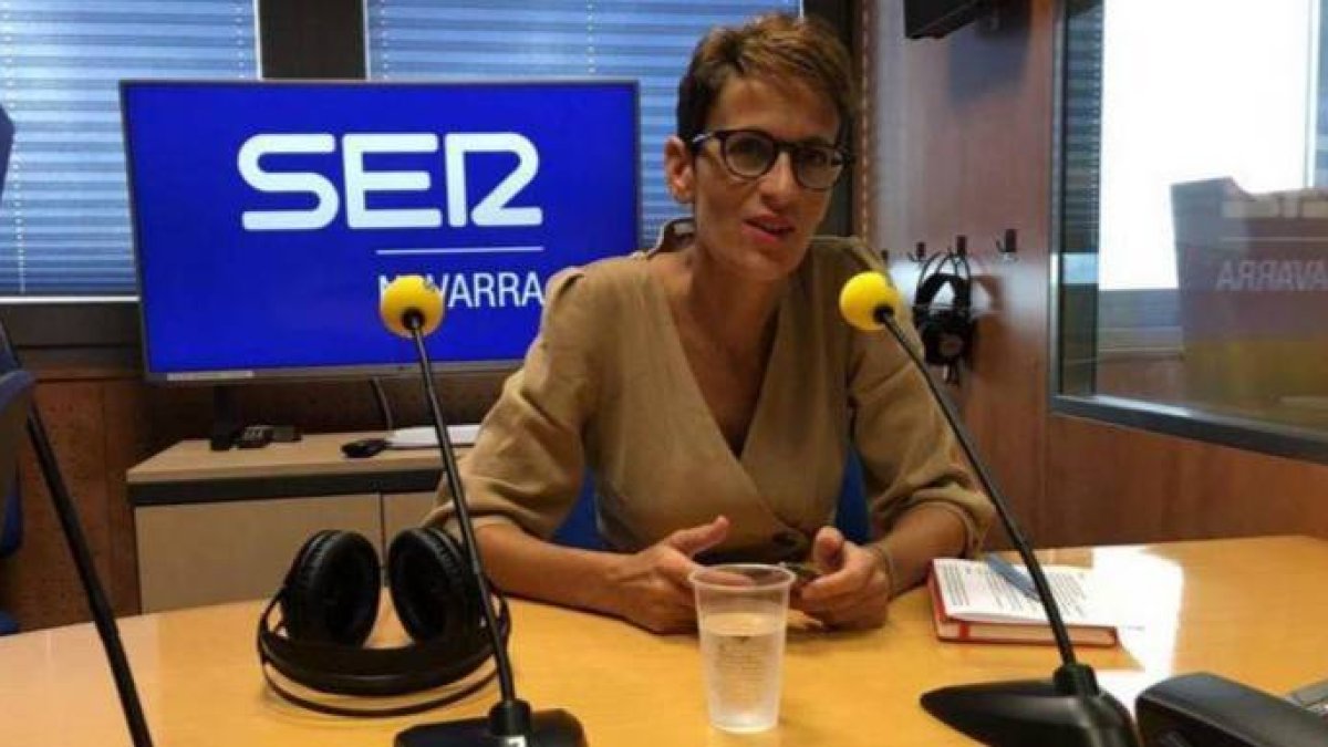 La nueva presidenta de Navarra, este jueves en la SER.