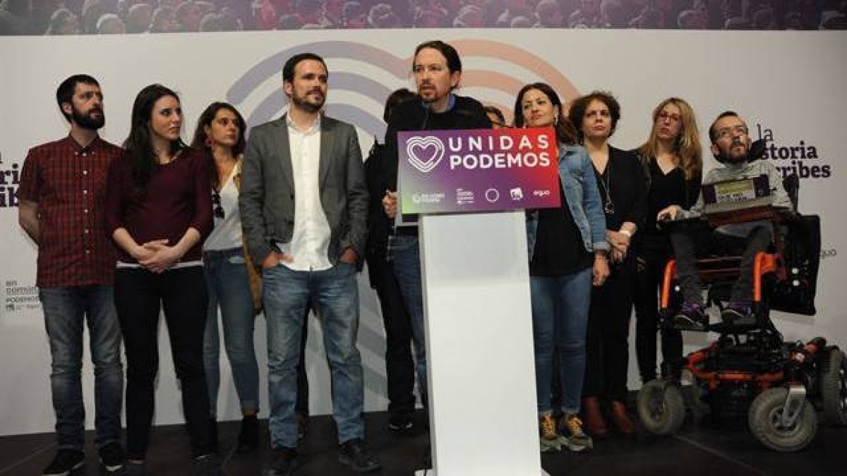 Pablo Iglesias tras conocerse los resultados oficiales.