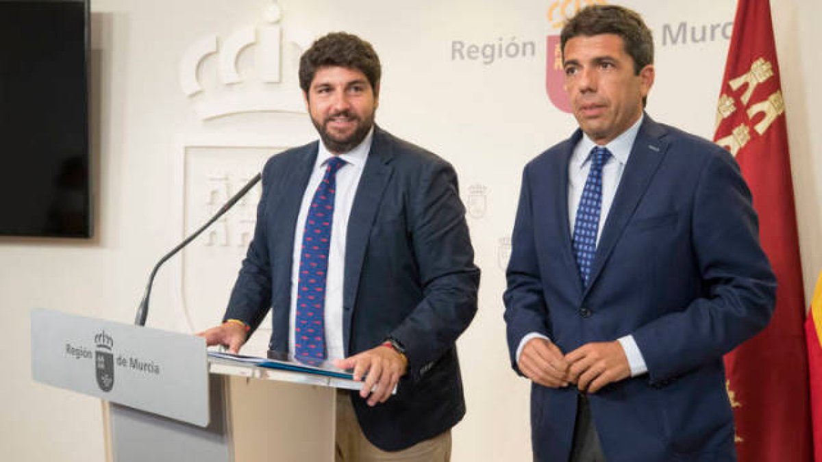 López Miras y Carlos Mazón