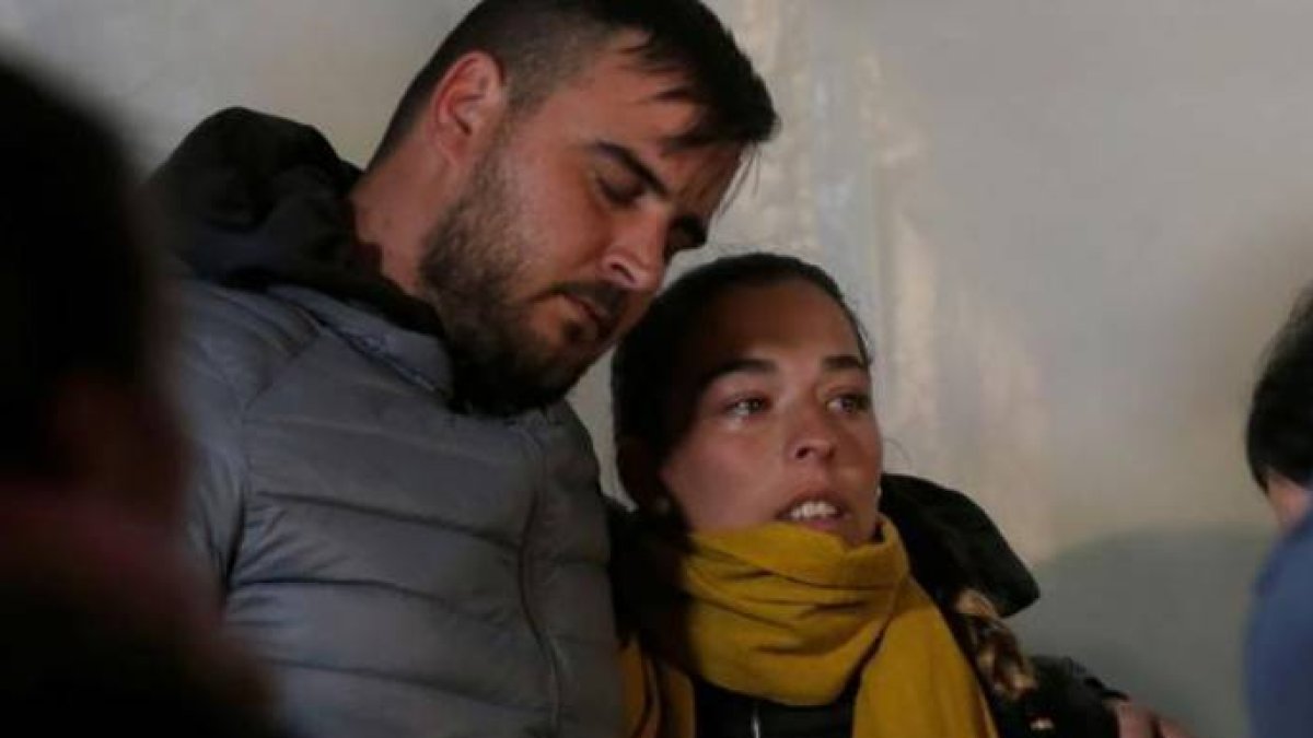 Los padres del pequeño Julen, en una de los actos en su recuerdo.