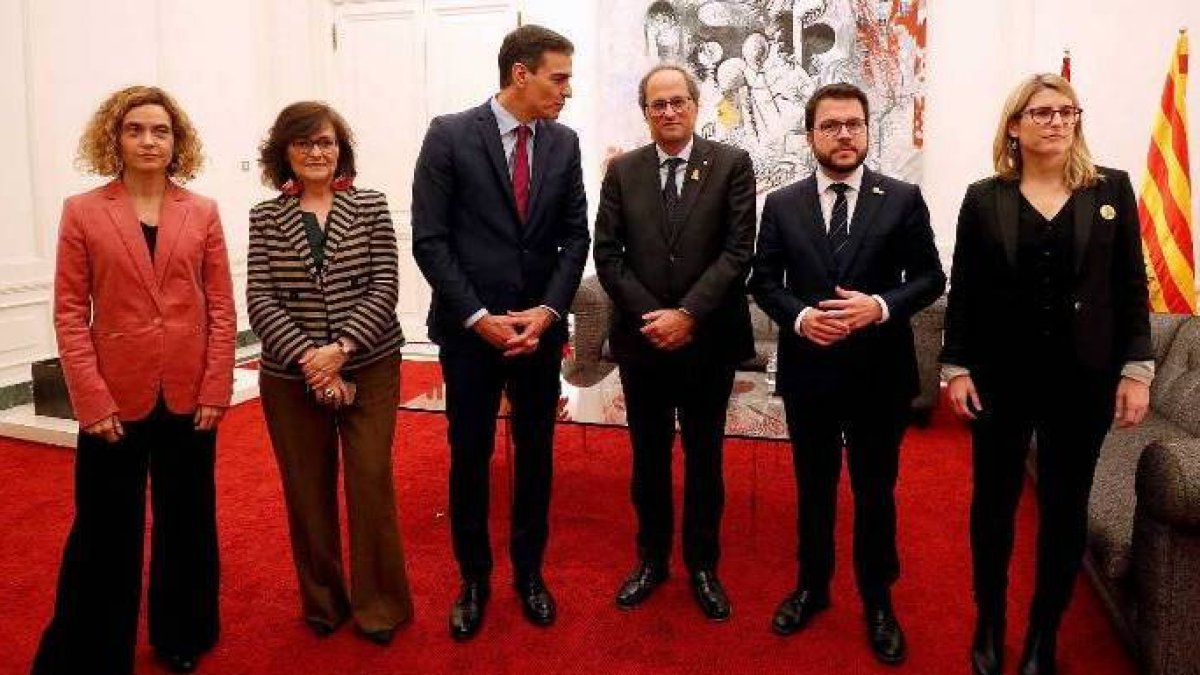 La cumbre de Pedralbes, cuando Sánchez confiaba en Torra.
