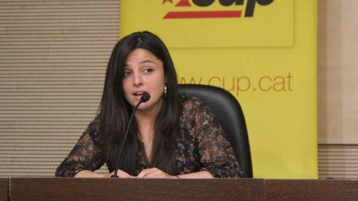 La diputada de la CUP en el Parlament, María Sirvent.