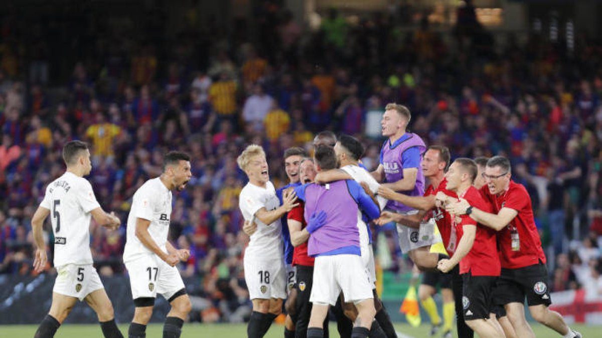 La piña inicial de los campeones