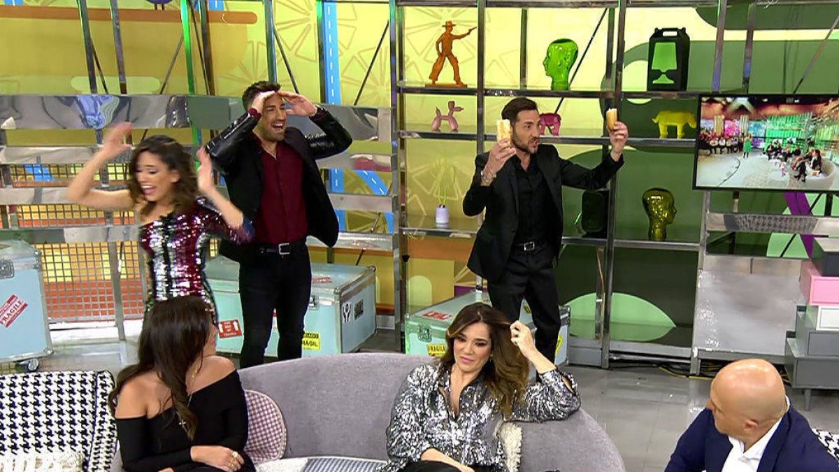 Noche movidita la del último día de 2019 en el plató de Sálvame.