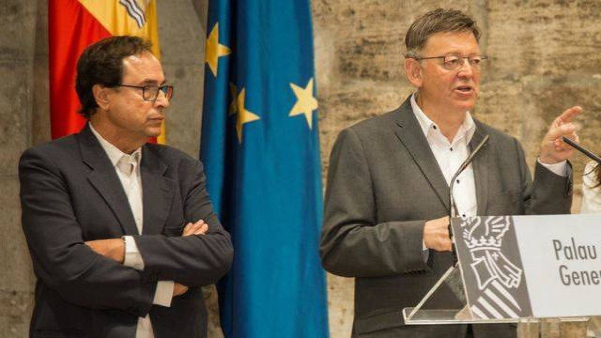 Vicent Soler y Ximo Puig.