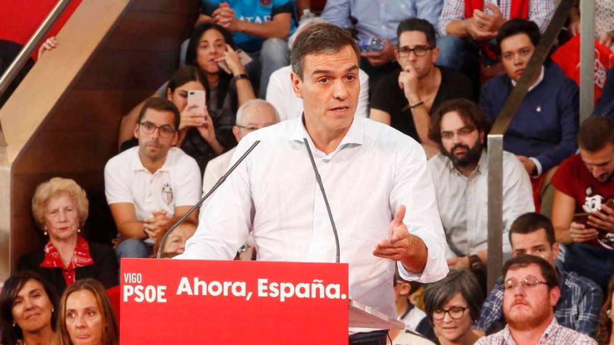 Sánchez, este sábado en Vigo