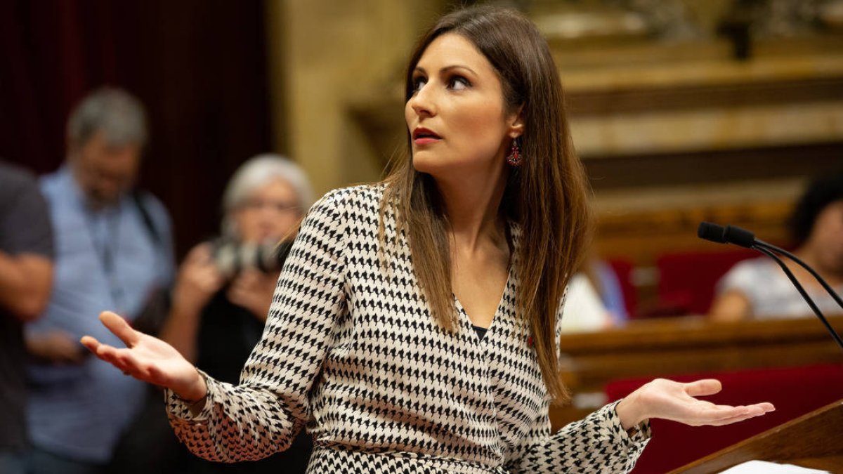 Lorena Roldán, en el Parlament