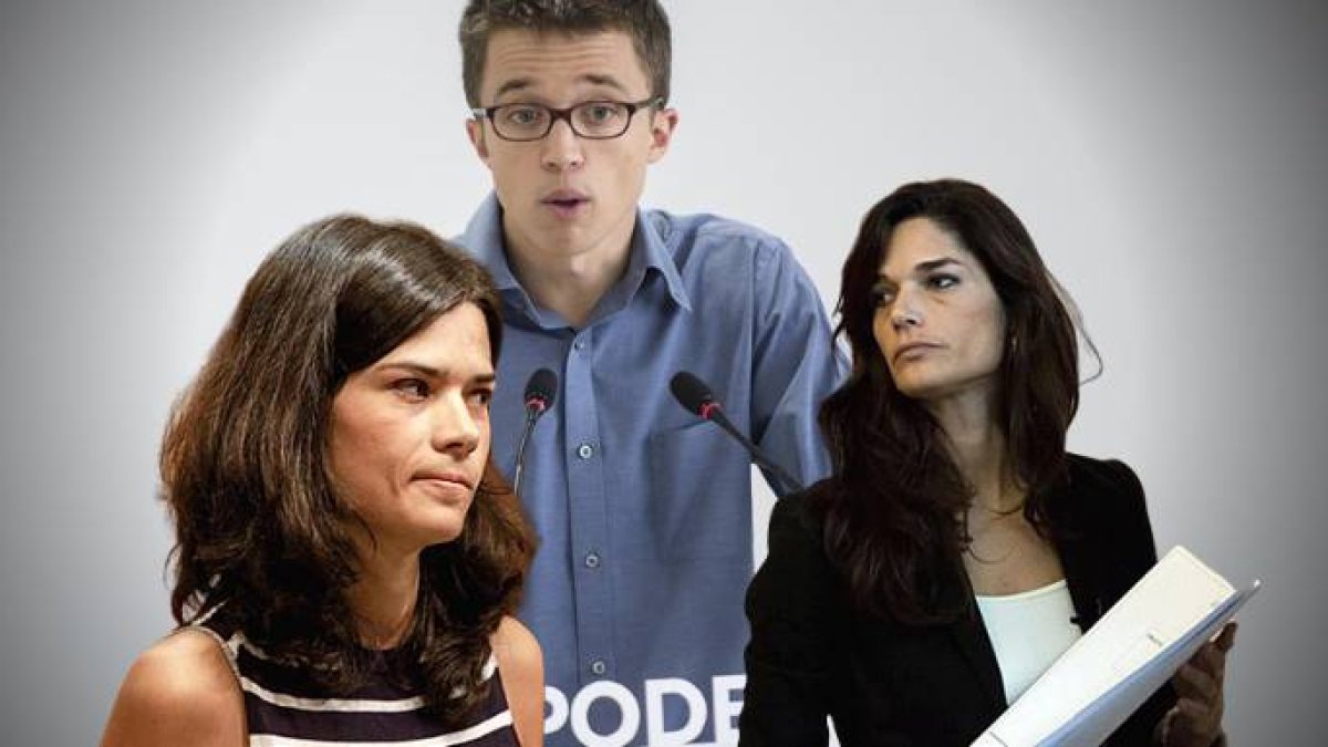 Las hermanas Serra, con Errejón