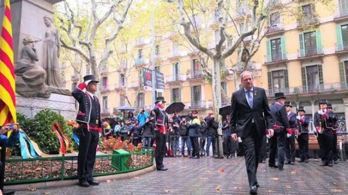 Torra, durante la Diada de este año